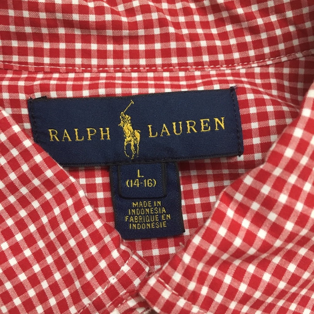Boys Ralph Lauren button down shirt size L 14-16 - Picture 3 of 3
